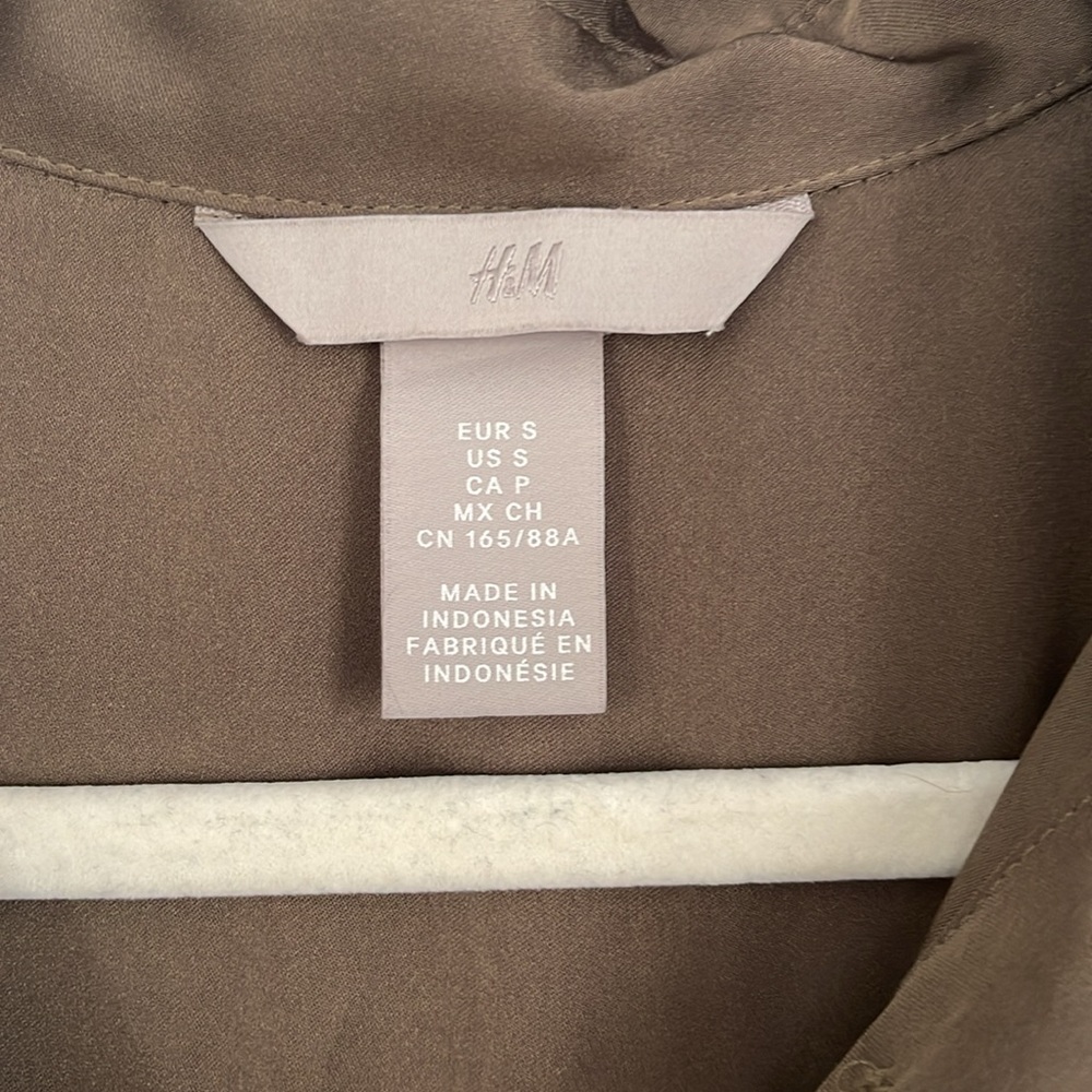 Chocolate Brown Button Up Blouse - image 2